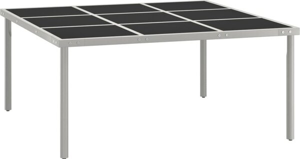 Maison Exclusive – Záhradný jedálenský stôl 170 x 170 x 74,5 cm, sklo a oceľ