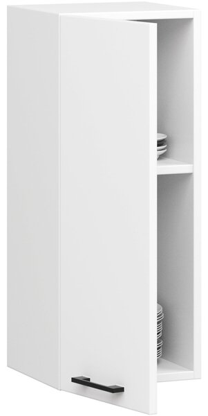 Ak furniture Závesná kuchynská skrinka OLIVIE 30x72 cm matná biela