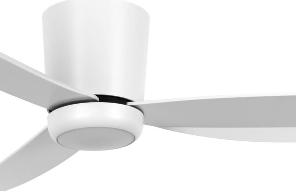 Beacon Lighting stropný ventilátor s osvetlením biely 137 cm tichý, Biela / opálová, Obývacia izba / jedáleň, Plast, Moderný