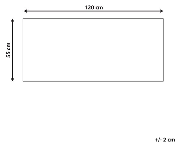 Rohožka prírodná prírodné kokosové vlákno 55 x 120 cm PVC povlak protišmyková jednofarebná rohož motív zajaca do interiéru moderná