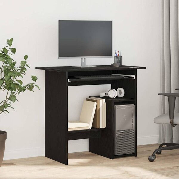 Maison Exclusive - písací stôl ierny dubový vzhad 80x45x74 cm drevený materiál