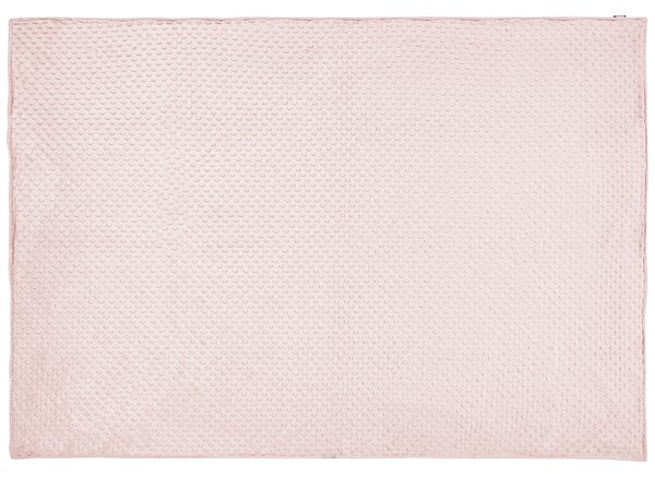 Obliečka na záťažovú prikrývku ružová polyesterová tkanina 120 x 180 cm bodkovaný vzor moderný dizajn textil spálňa