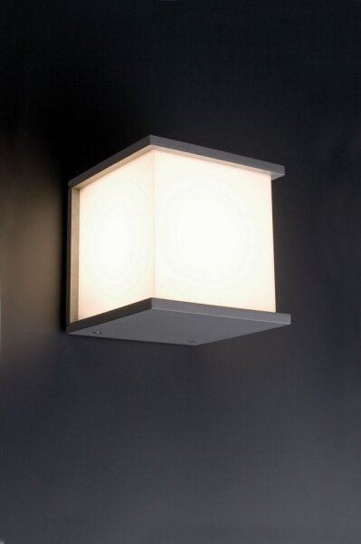FARO 70689 - Vonkajšie nástenné svietidlo KUBICK 1xE27/60W/100-240V IP44