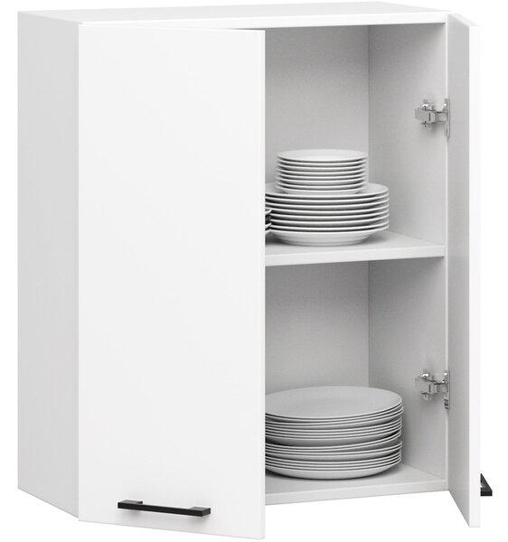 Ak furniture Závesná kuchynská skrinka OLIVIE 60x72 cm matná biela
