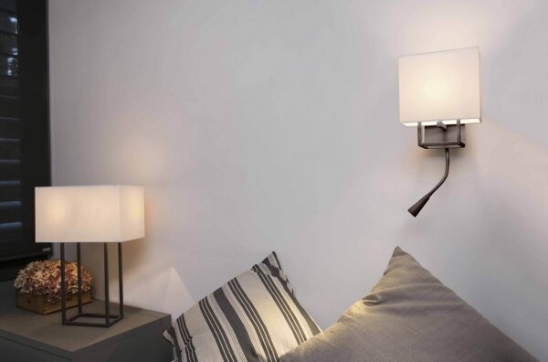 FARO 29983 - LED Nástenné svietidlo VESPER 1xE14/20W/230V + LED/1W