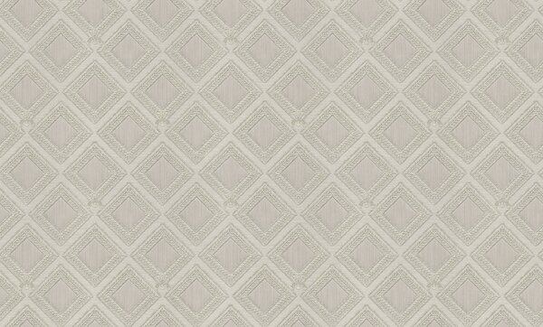Luxusná strieborno-krémová geometrická tapeta na stenu, GF62065, Gianfranco Ferre´Home N.3, Emiliana Parati
