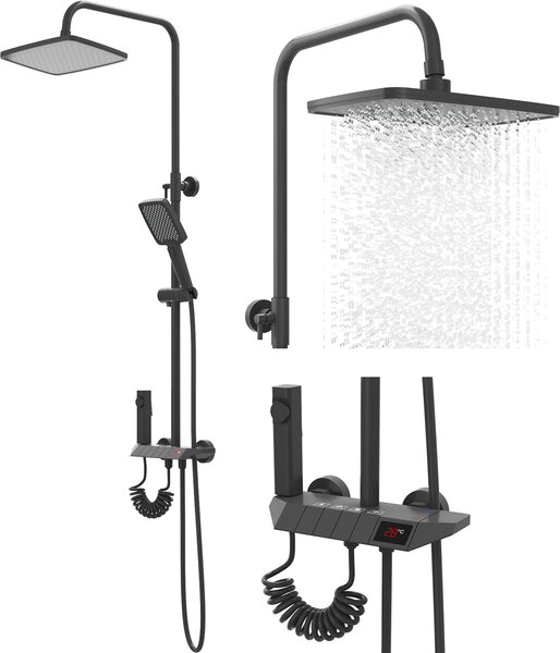 Sprchová súprava Rain shower Gun Grey Wave