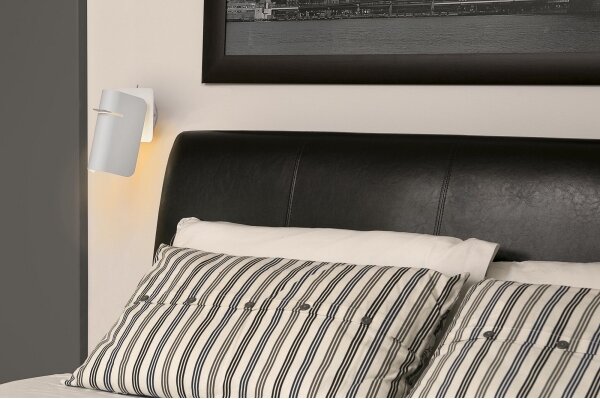 FARO 62130 - Nástenná lampa SMILE 1xE27/15W/230V biela