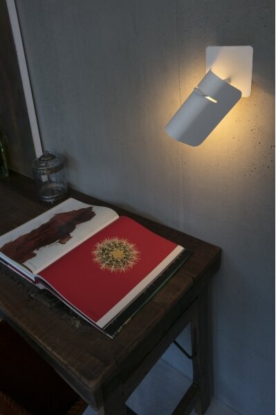 FARO 62130 - Nástenná lampa SMILE 1xE27/15W/230V biela