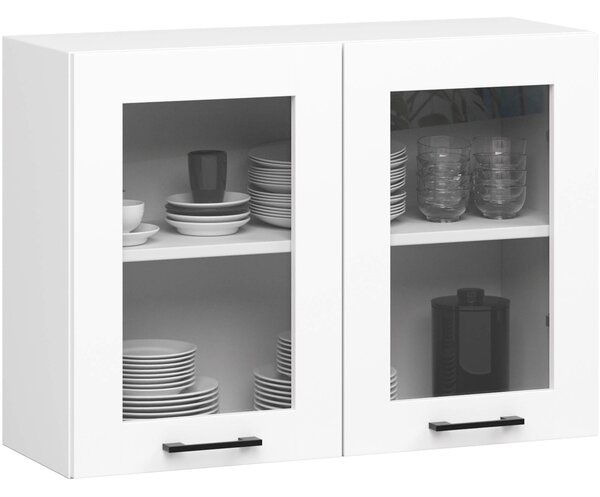 Ak furniture Závesná kuchynská skrinka OLIVIE W 80x58 cm matná biela