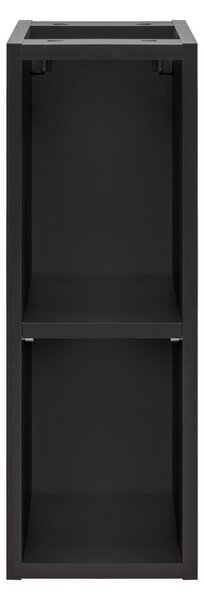 Comad Závesná skrinka pod umývadlo Casad s doskou 80 cm čierna/dub wotan