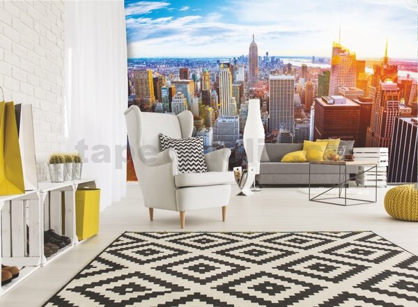 Vliesové fototapety 12116 V8, rozměr 368 cm x 254 cm, ranní Manhattan, IMPOL TRADE