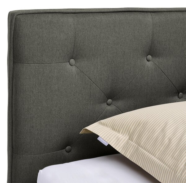 ČALÚNENÁ POSTEĽ, 180/200 cm, tmavosivá Carryhome - Online Only spálne, Online Only