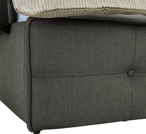 ČALÚNENÁ POSTEĽ, 180/200 cm, tmavosivá Carryhome - Online Only spálne, Online Only