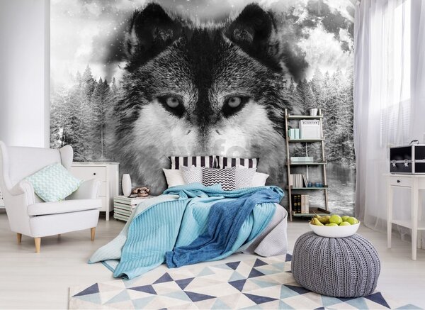 Vliesové fototapety 10147 V8, rozměr 368 cm x 254 cm, vlk, IMPOL TRADE