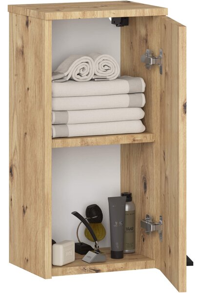 Ak furniture Závesná kúpeľňová skrinka Fin 30 cm dub artisan
