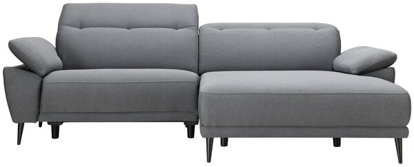 ROHOVÁ SEDAČKA, textil, svetlosivá MID.YOU - Sedačky, Online Only