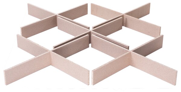 Platforma na vodnú posteľ svetlé drevo MDF doska 180 x 200 cm podstavec na vodný matrac