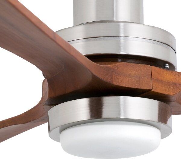 FARO 33518DC - LED stropný ventilátor LANTAU LED/15W/230V chróm/drevo + DO