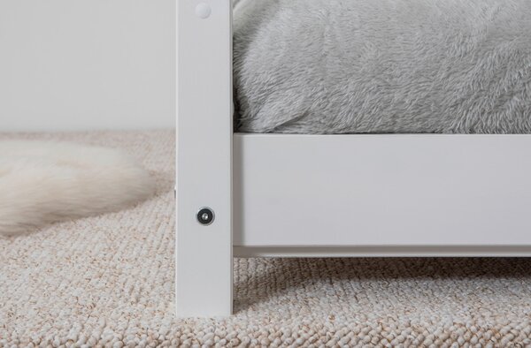 POSTEĽ S ÚLOŽNÝM PRIESTOROM, 90/200 cm biela MID.YOU - Detské izby, Online Only