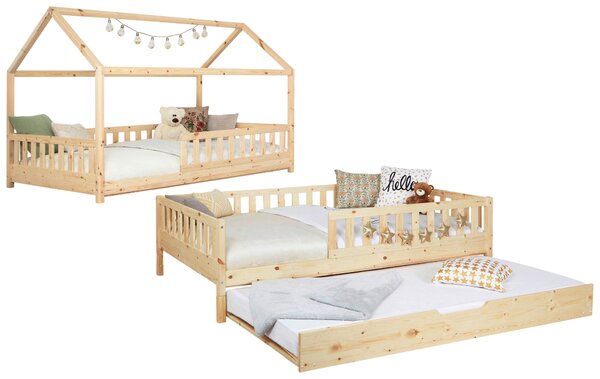 VÝSUVNÁ POSTEĽ, 90/200 cm prírodná farba MID.YOU - Detské izby, Online Only