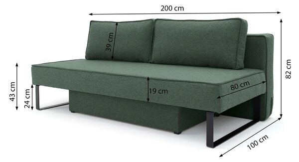 ROZKLADACIA POHOVKA DELIA 200 cm FARO 07