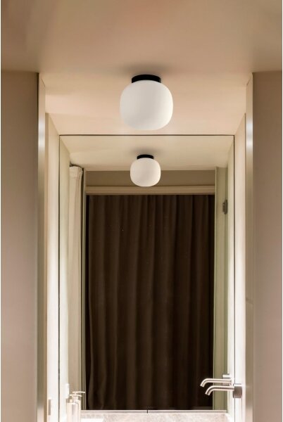FARO 68611 - Stropné svietidlo AMELIA 1xE27/15W/230V IP44 biela/čierna