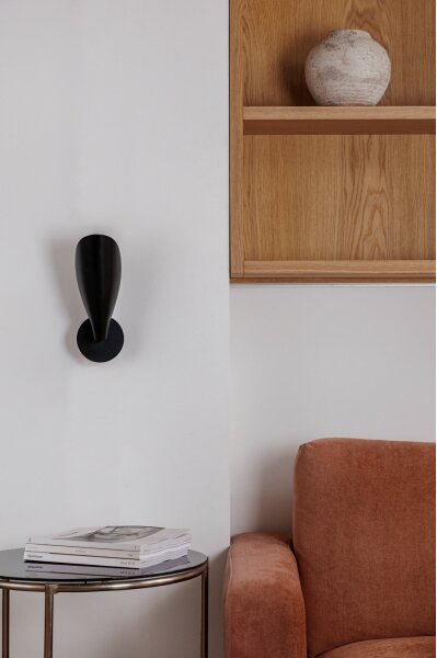 FARO 20077 - Nástenná lampa LIGERA 1xG9/6W/230V čierna