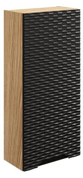 Comad Závesná kúpeľňová skrinka Ocean 35 cm dub olejovaný/čierna