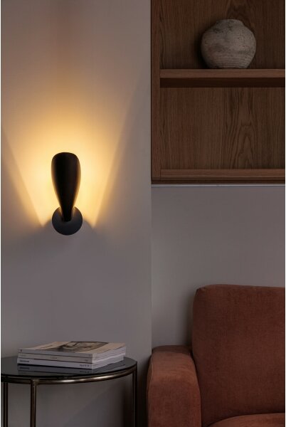 FARO 20077 - Nástenná lampa LIGERA 1xG9/6W/230V čierna