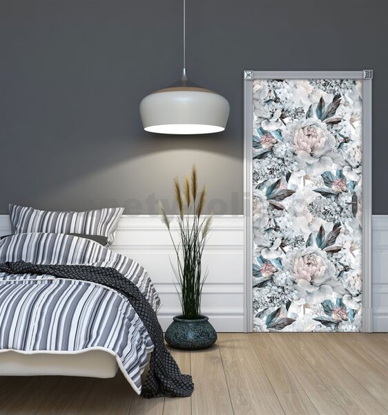 Vliesové fototapety 10936 VET, rozměr 91 cm x 211 cm, pivoňky, IMPOL TRADE