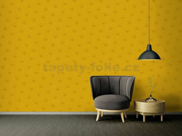 Vliesové tapety na zeď Versace III 34862-4, rozměr 10,05 m x 0,70 m, hlava medúzy zlatá, A.S. Création