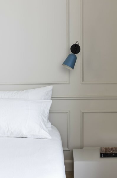 FARO 28274 - Nástenná lampa STUDIO 1xE14/8W/230V modrá/čierna