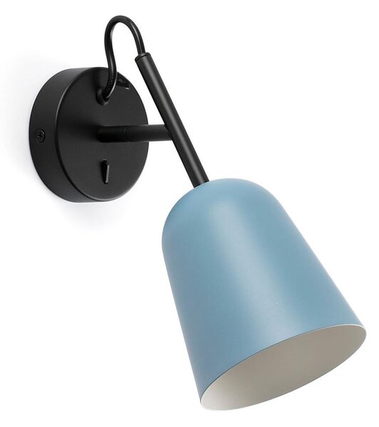 FARO 28274 - Nástenná lampa STUDIO 1xE14/8W/230V modrá/čierna