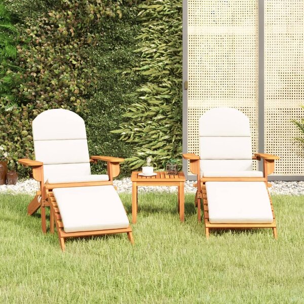Maison Exclusive - 3-dielna záhradná sedacia súprava Adirondack akáciový masív