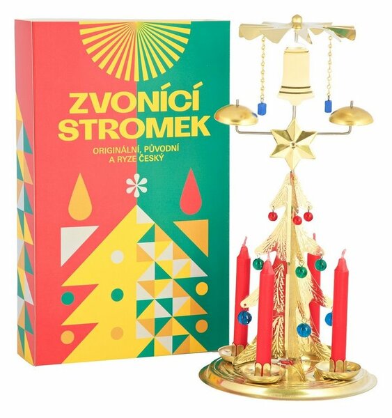 Tradičné anjelské zvonenie Stromček, zlatá