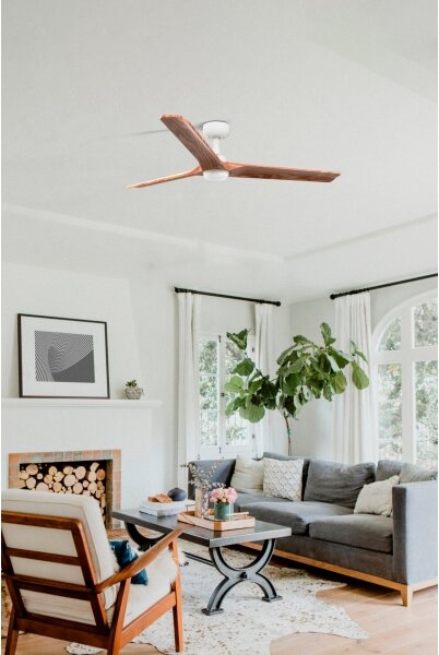 FARO 33810-1TW - LED stmievateľný ventilátor HEYWOOD LED/10W/230V 2700/3000/4000K + diaľkový ovládač