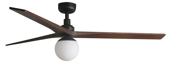 FARO 34276-11L - Stropný ventilátor KLIM L 1xE27/15W/230V orech/čierna + DO
