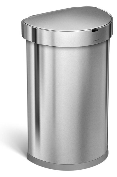 Bezdotykový odpadkový kôš z nerezovej ocele 45 l - simplehuman