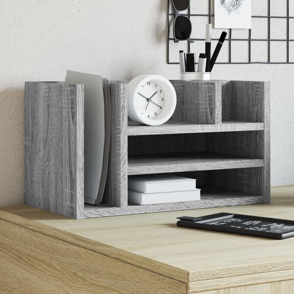 Maison Exclusive - Organizér na písací stôl, sivý Sonoma, 44,5 x 24 x 25 cm, drevený materiál