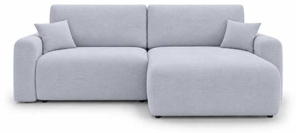 Rozkladacia obojstranná sedacia súprava do L NORDEN PAROS 250x140 cm, svetlosivá