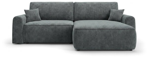 Rozkladacia obojstranná sedacia súprava do L NORDEN TILIA 250x140 cm, sivomodrá