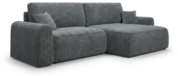 Rozkladacia obojstranná sedacia súprava do L NORDEN TILIA 250x140 cm, sivomodrá