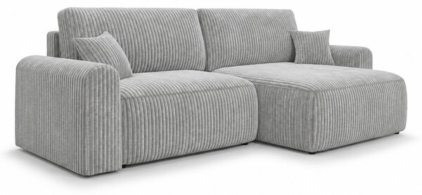 Rozkladacia obojstranná sedacia súprava do L NORDEN TILIA 250x140 cm, svetlosivá