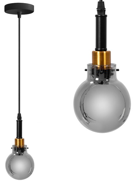 TooLight Závesná lampa La Belle IX čierna/zlatá