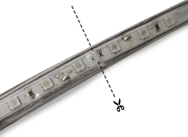 Aigostar - Vonkajší LED pás 50 m, 350 W, 230 V, modrá, IP65