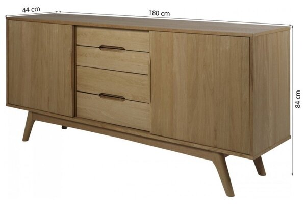 Actona Komoda Marte 180 cm dub olejovaný