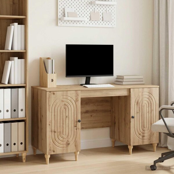 Maison Exclusive – Písací stôl Artisan z dubového drevotrieskového materiálu, 142,5 x 50 x 75 cm
