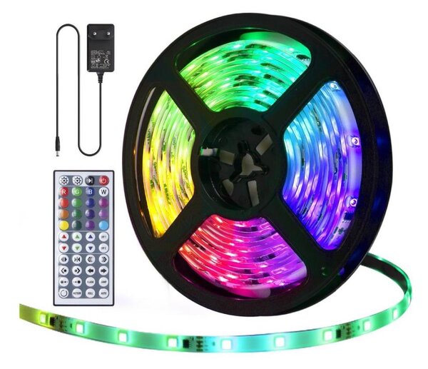 Aigostar - LED RGB Stmievateľný vonkajší pásik 5m LED/24W/12/230V IP65 + DO