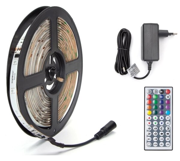 Aigostar - LED RGB Stmievateľný vonkajší pásik 5m LED/24W/12/230V IP65 + DO